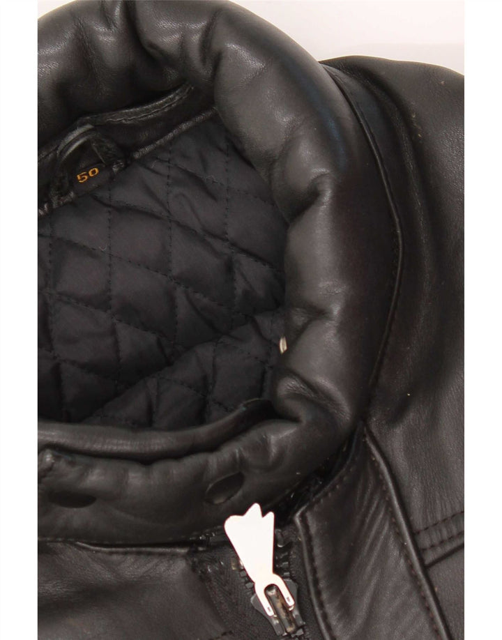 Giacca da pilota in pelle da uomo Hein Gericke IT 50 Large in pelle nera