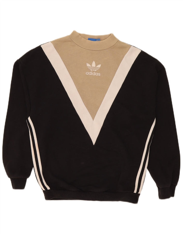 Felpa oversize da donna Adidas UK 10 Small Black Colourblock