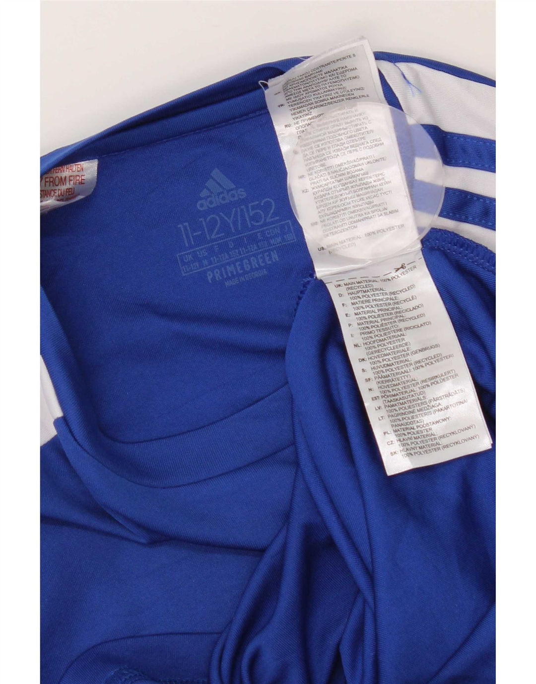 Maglietta Adidas Aeroready da ragazzo, 11-12 anni, in poliestere blu