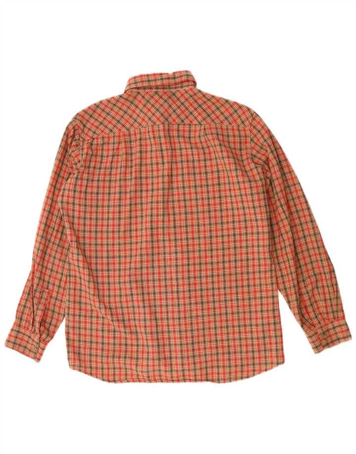 Camicia in flanella da uomo Ivy Oxford a quadri rossi medi