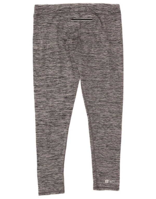 Leggings grafici da donna SUPERDRY UK 14 Grande poliestere chiazzato grigio