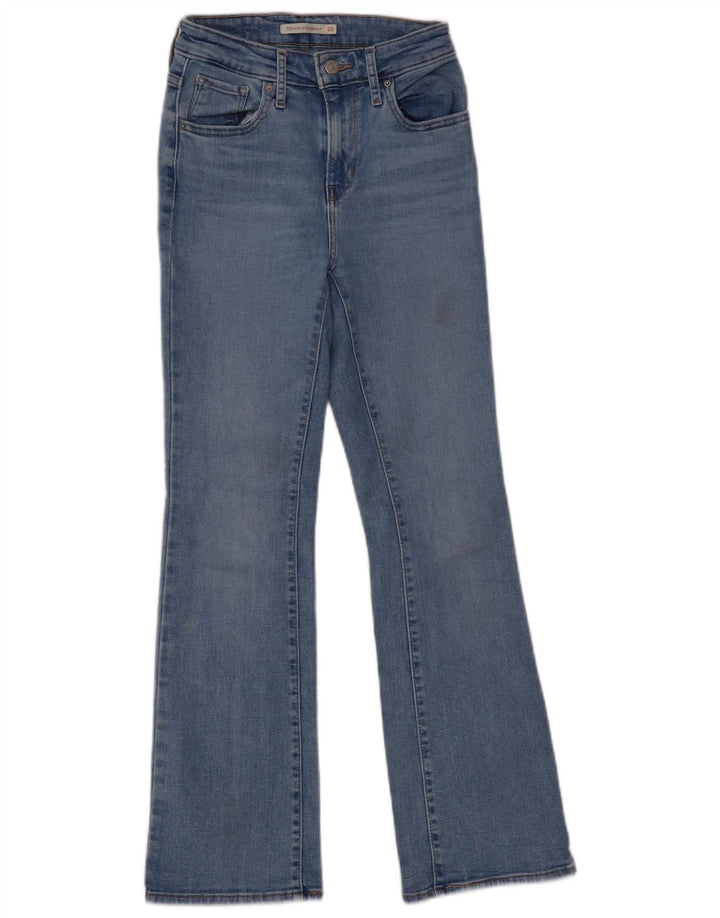 Jeans Levi's da donna 725 bootcut a vita alta W25 L30 cotone blu