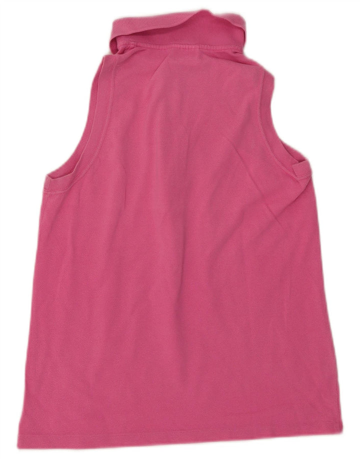 Polo senza maniche da donna LACOSTE taglia 36 piccola in cotone rosa