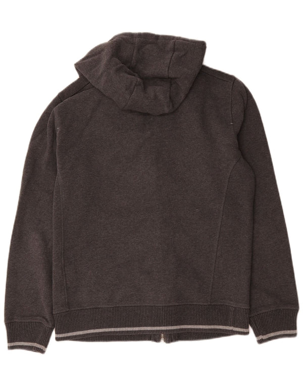 Maglione con cappuccio e zip da uomo Champion piccolo in cotone grigio