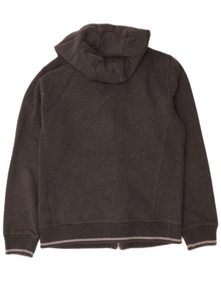 Maglione con cappuccio e zip da uomo Champion piccolo in cotone grigio