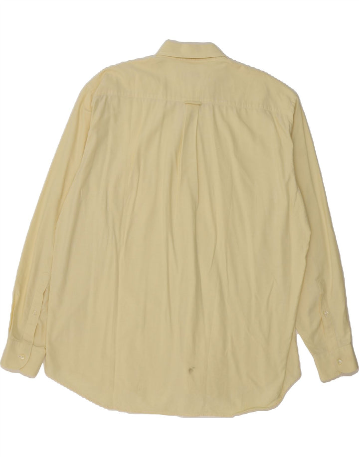 VINTAGE Mens Shirt Size 17 1/2 44 XL Yellow Vintage Vintage and Second-Hand Vintage from Messina Hembry 