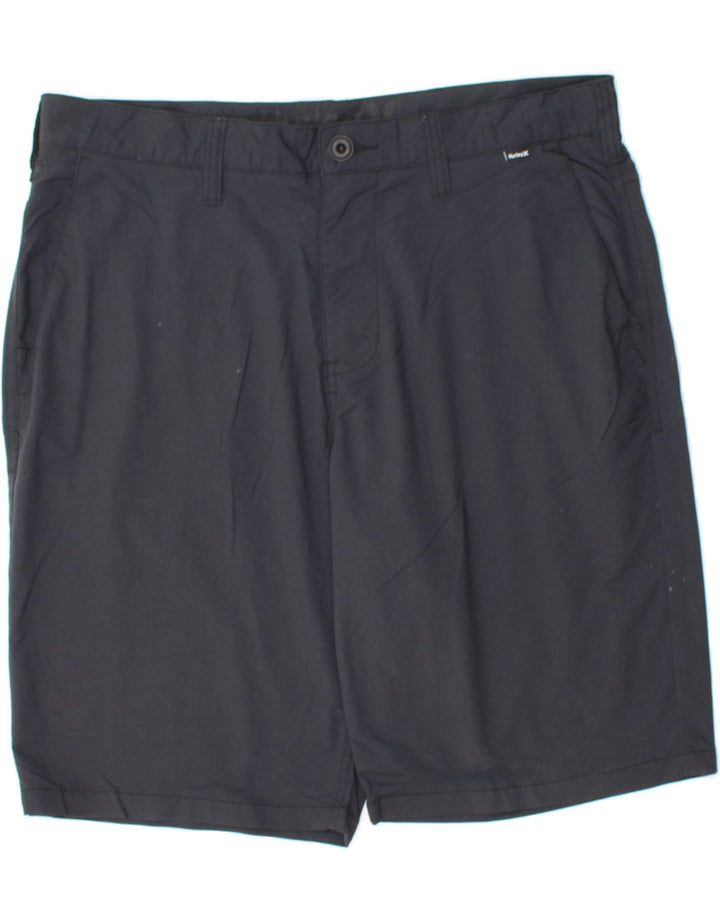 HURLEY Mens Chino Shorts W34 Large Navy Blue Nylon Vintage Hurley and Second-Hand Hurley from Messina Hembry 