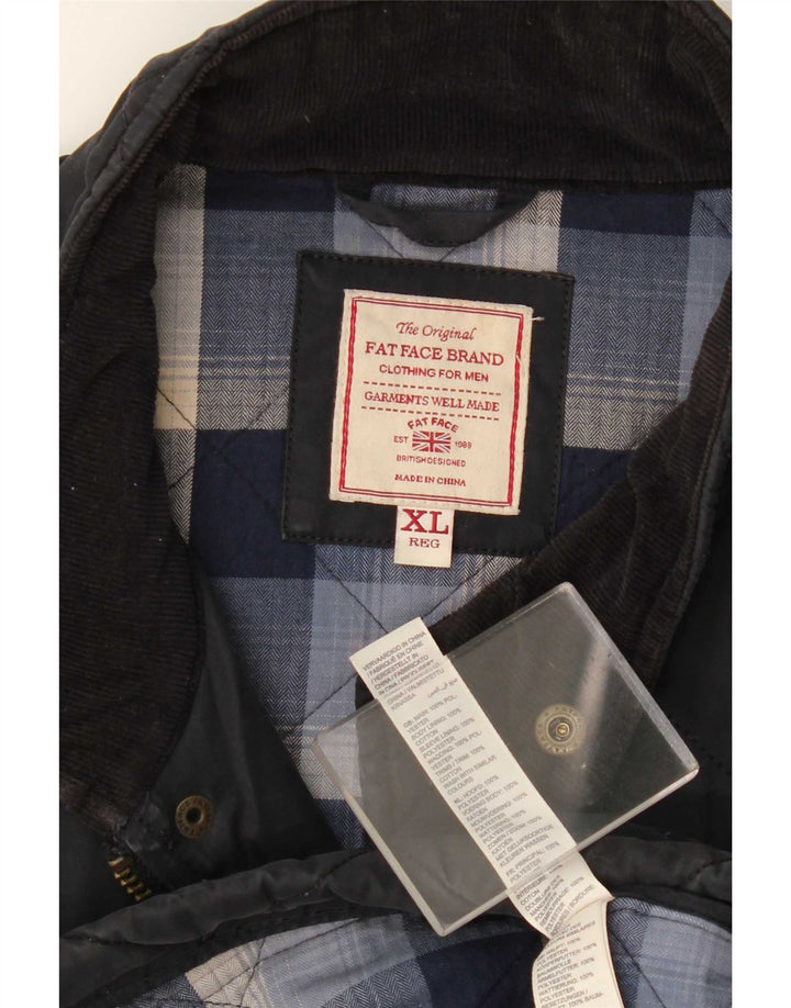 Giacca trapuntata da uomo Fat Face UK 42 XL Cotone blu navy