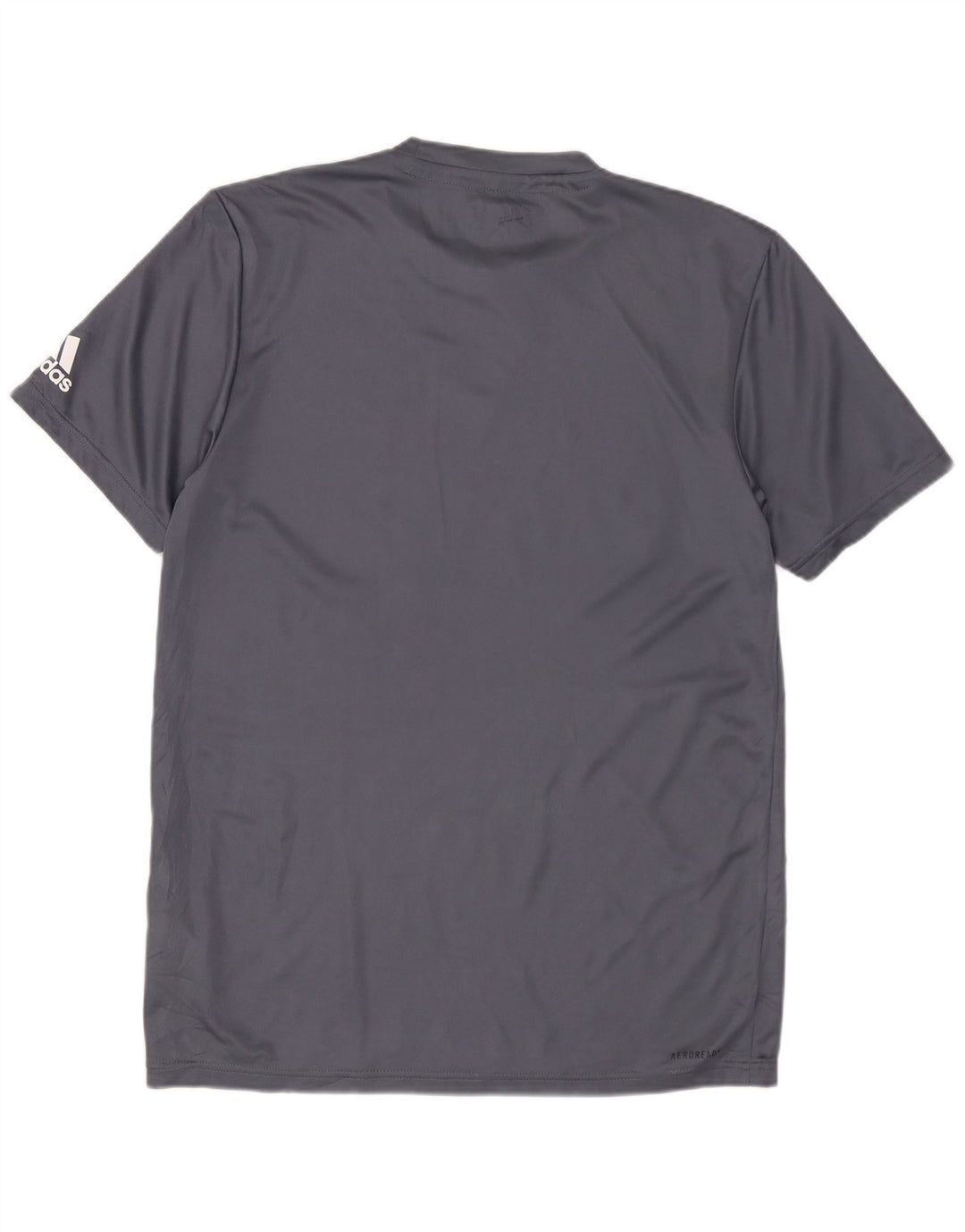 T-shirt grafica ADIDAS da uomo Longwood Top piccolo in poliestere grigio