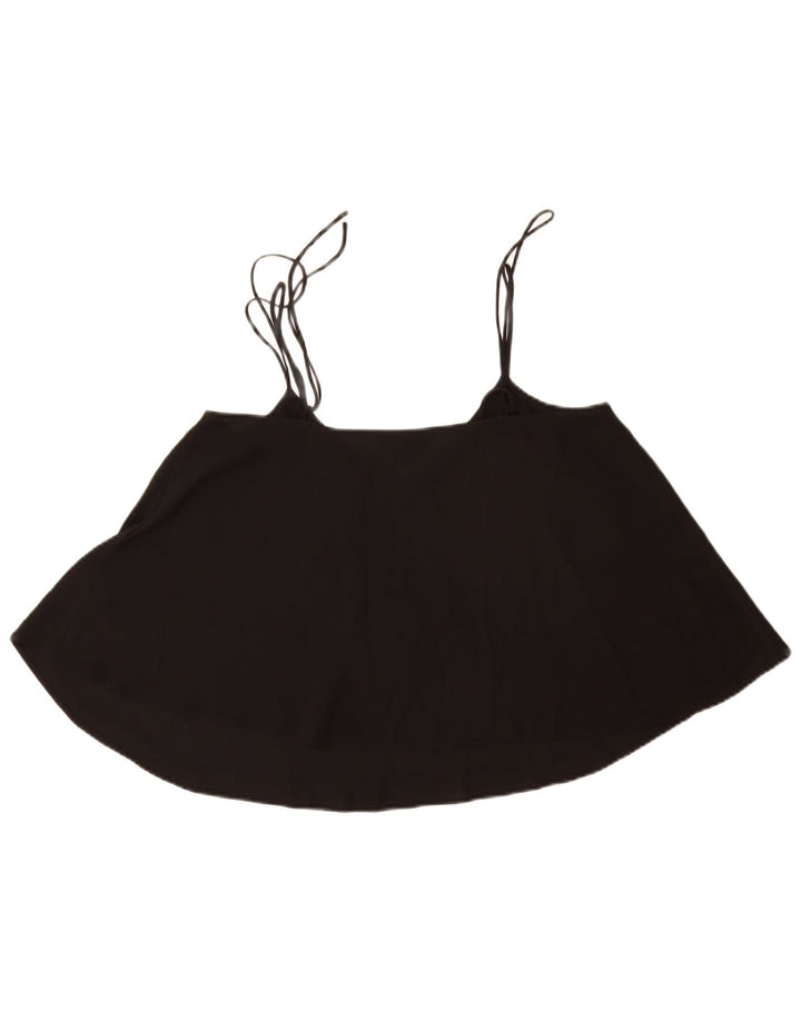 Topshop Canottiera da donna UK 12 Poliestere nero medio
