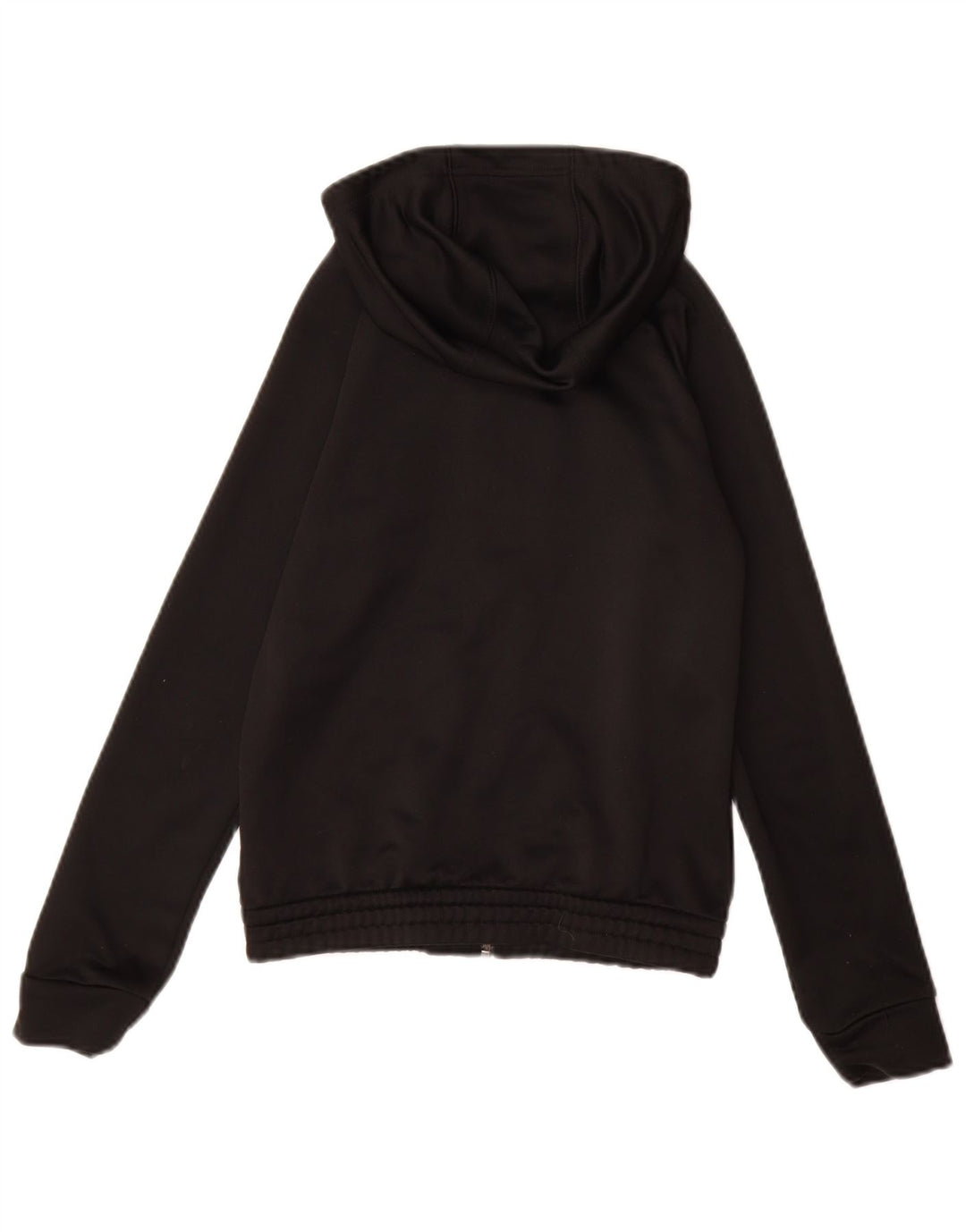 Felpa con cappuccio con zip grafica ADIDAS per ragazze 11-12 anni in poliestere nero