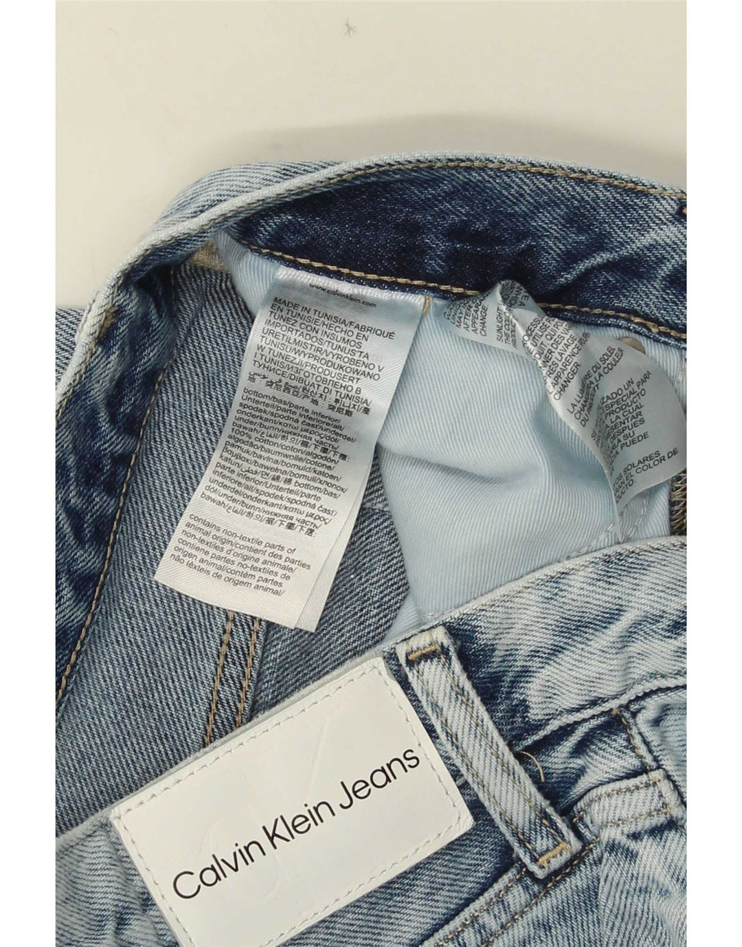 Jeans Bootcut da uomo Calvin Klein W30 L33 cotone blu