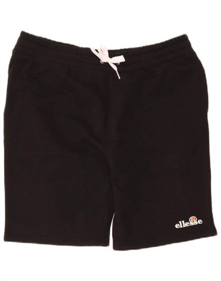 Pantaloncini sportivi da uomo Ellesse grandi in cotone nero