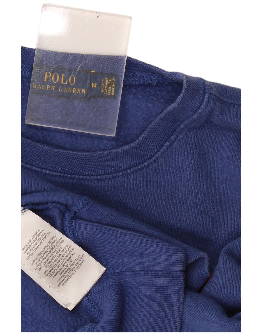 Polo Ralph Lauren Felpa grafica da donna Maglione UK 14 Blu medio