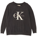 CALVIN KLEIN JEANS Felpa con grafica da uomo Maglione piccolo nero