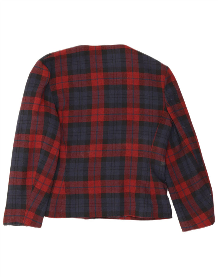 Giacca blazer a 4 bottoni per ragazze C&A 11-12 anni in poliestere a quadri rossi