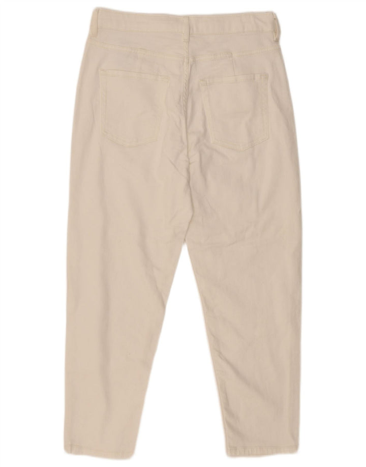 Jeans affusolati a vita alta da donna Marks & Spencer UK 12 medio W32 L26 bianco
