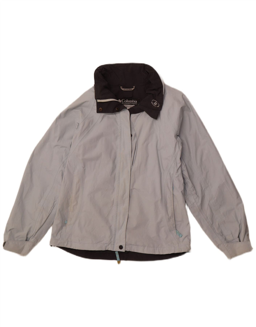 Giacca a vento con cappuccio da donna COLUMBIA UK 14 Sport in nylon blu medio