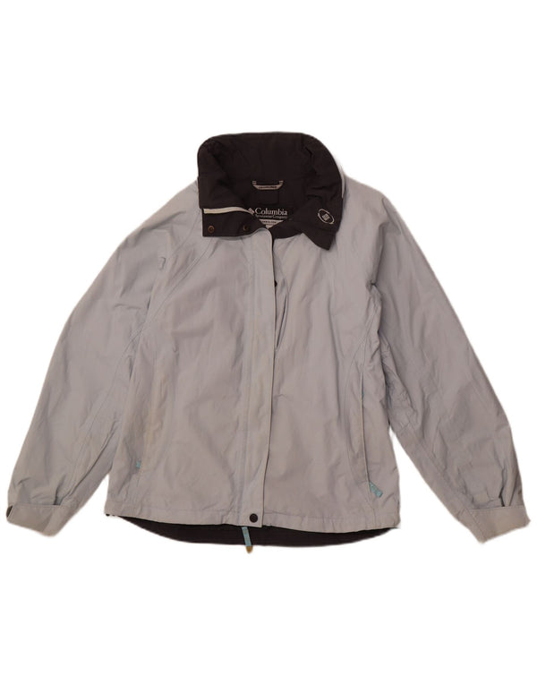 Giacca a vento con cappuccio da donna COLUMBIA UK 14 Sport in nylon blu medio