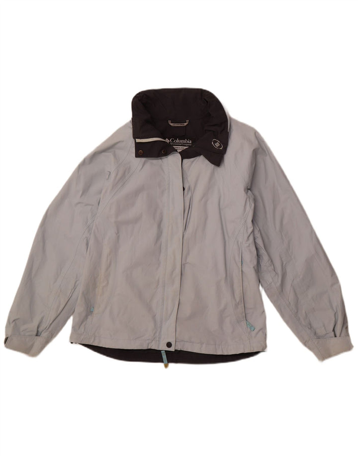 Giacca a vento con cappuccio da donna COLUMBIA UK 14 Sport in nylon blu medio