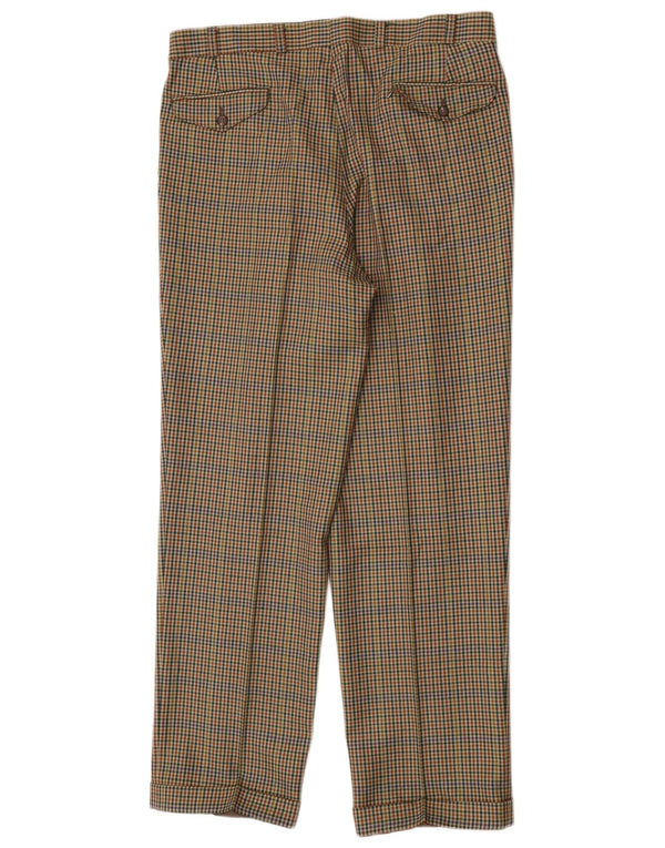 WESTBURY Pantaloni da abito con pedge da uomo IT 50 Large W35 L32 Pied de poule marrone