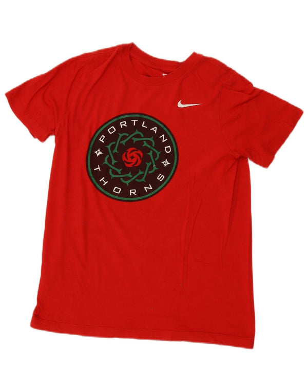 T-shirt grafica da donna Nike Portland Thorns UK 14 grande rossa