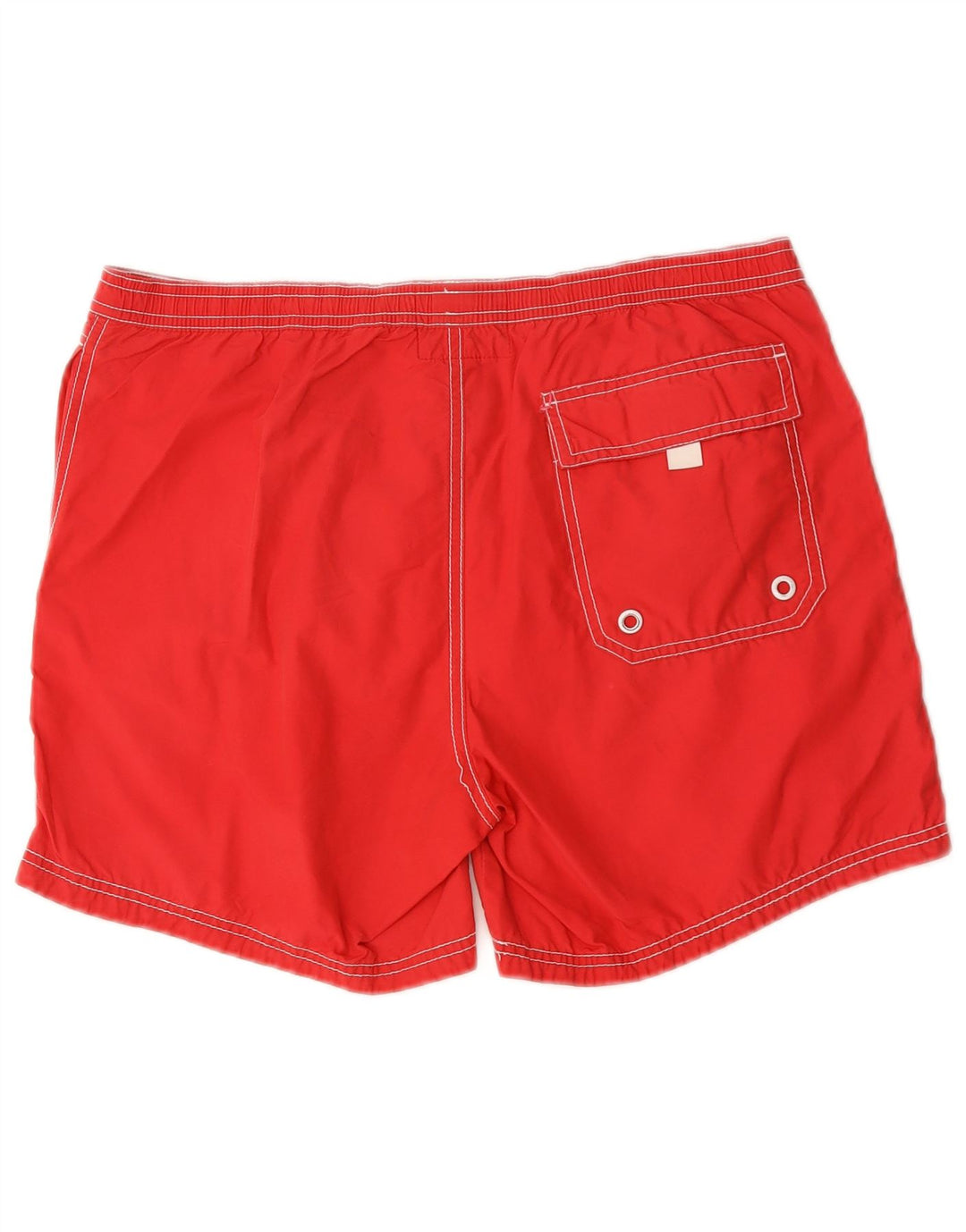 Pantaloncini da bagno grafici da uomo Jack Wills in cotone rosso medio