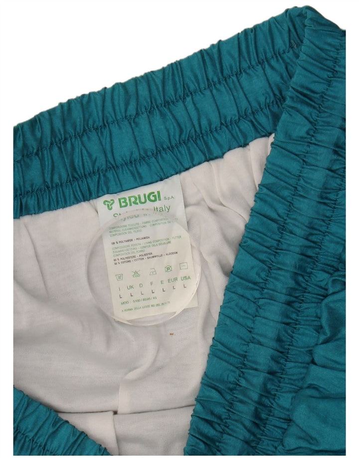 Tuta intera da uomo Brugi Large turchese color block in poliammide