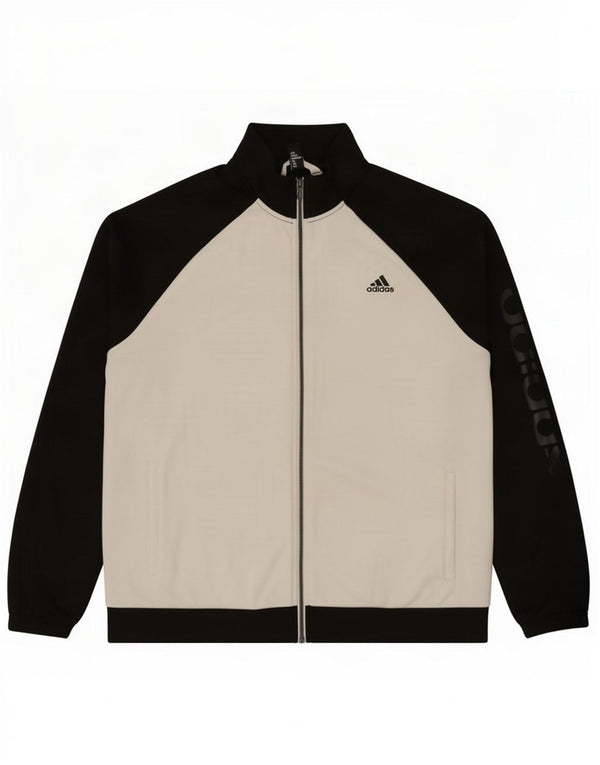 Giacca da tuta da uomo Adidas UK 48/50 XL Poliestere color block nero