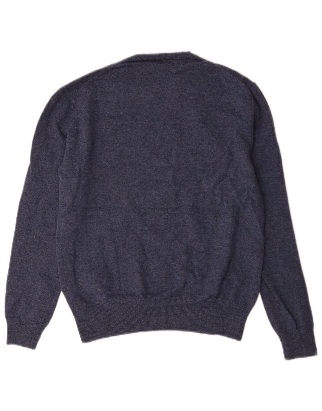Maglione maglione girocollo da uomo French Connection blu medio in lana d'agnello