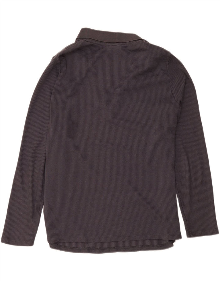 Polo a maniche lunghe da donna Marks & Spencer UK 20 2XL Poliestere grigio