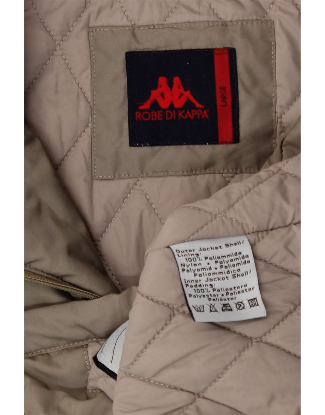 Giacca imbottita da uomo Kappa UK 40 Large Marrone Poliammide