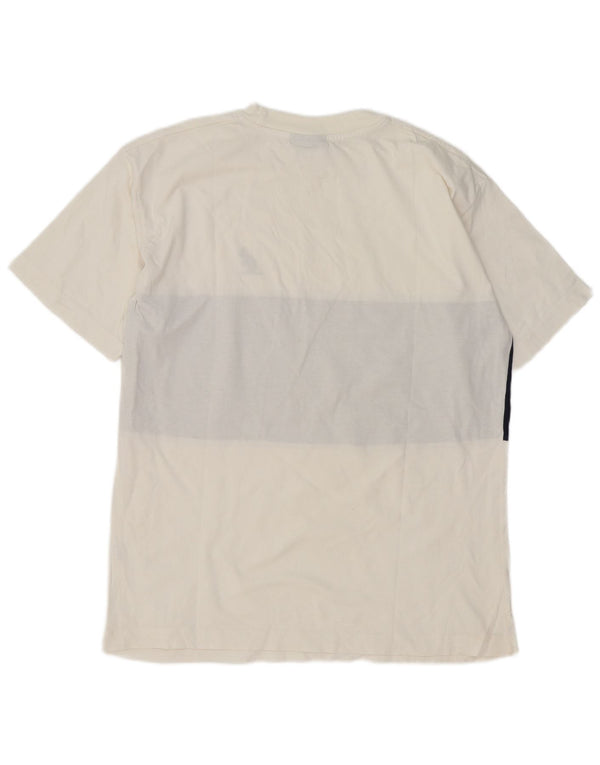 T-shirt da uomo AUSTRALIAN L'ALPINA Top XL in cotone color block bianco