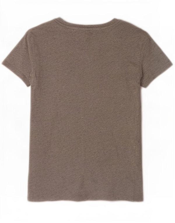 T-shirt grafica da donna Levi's Top UK 6 XS cotone grigio