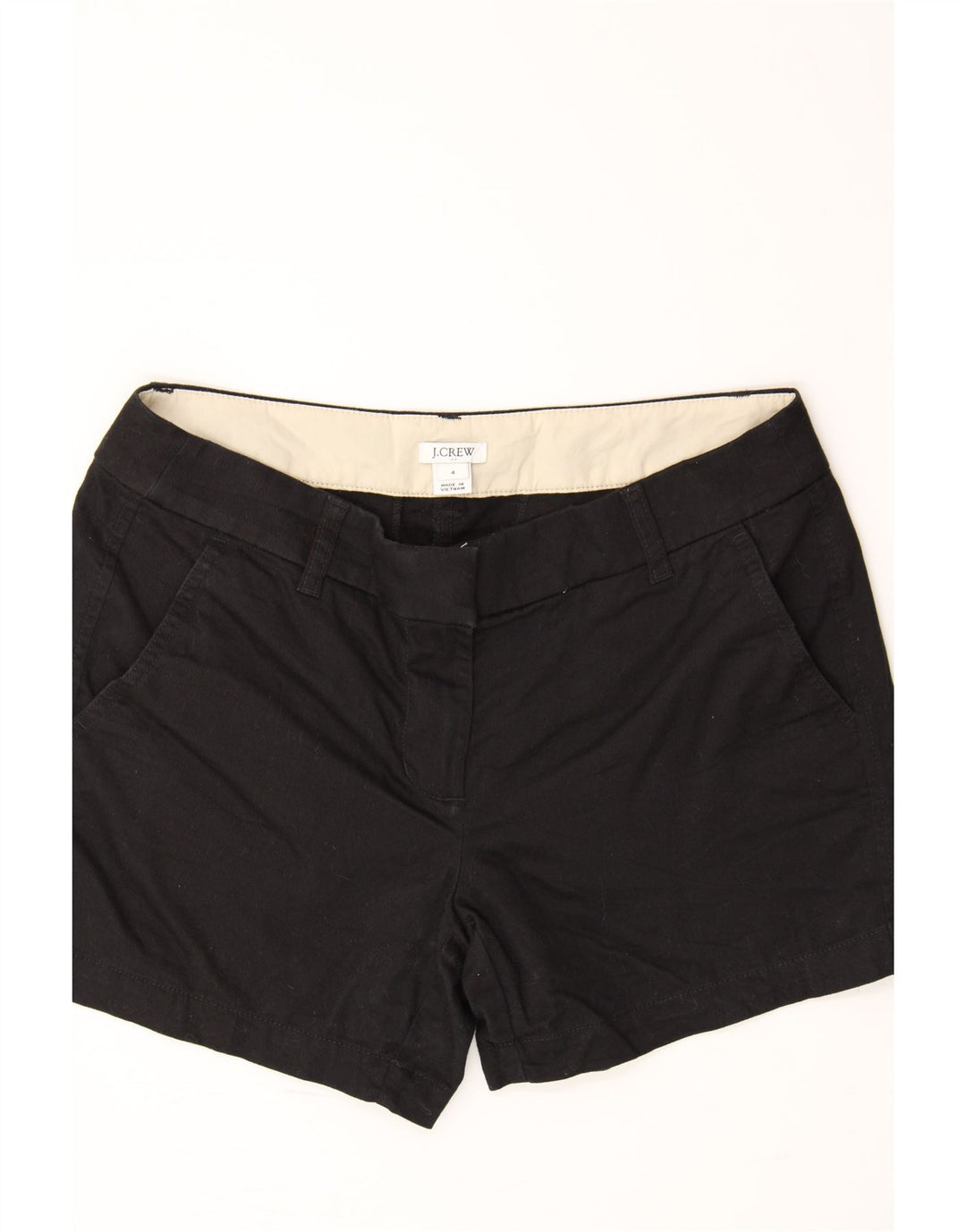 J. CREW Womens Chino Shorts US 4 Small W28 Black Cotton Vintage J. Crew and Second-Hand J. Crew from Messina Hembry 