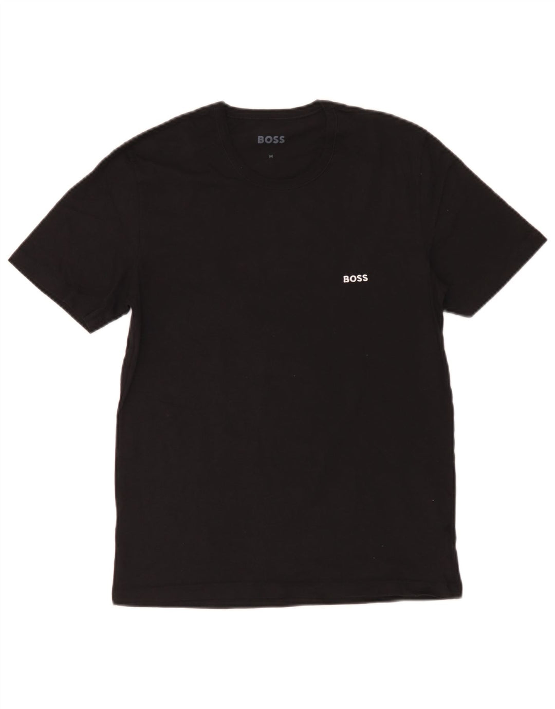 T-shirt da uomo Hugo Boss Top in cotone nero medio