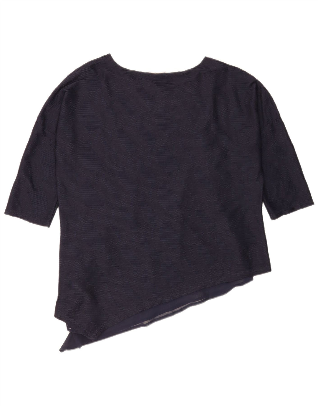 Top camicetta asimmetrica da donna con maniche a 3/4 Phase Eight UK 12 Blu navy medio