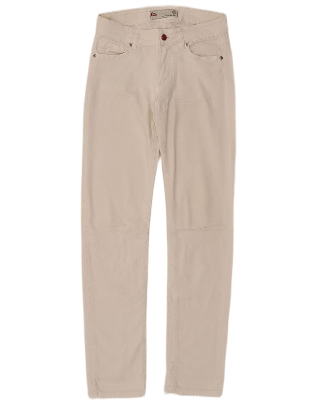 Jeans slim da donna Roy Rogers IT 41 medio W27 L31 cotone bianco
