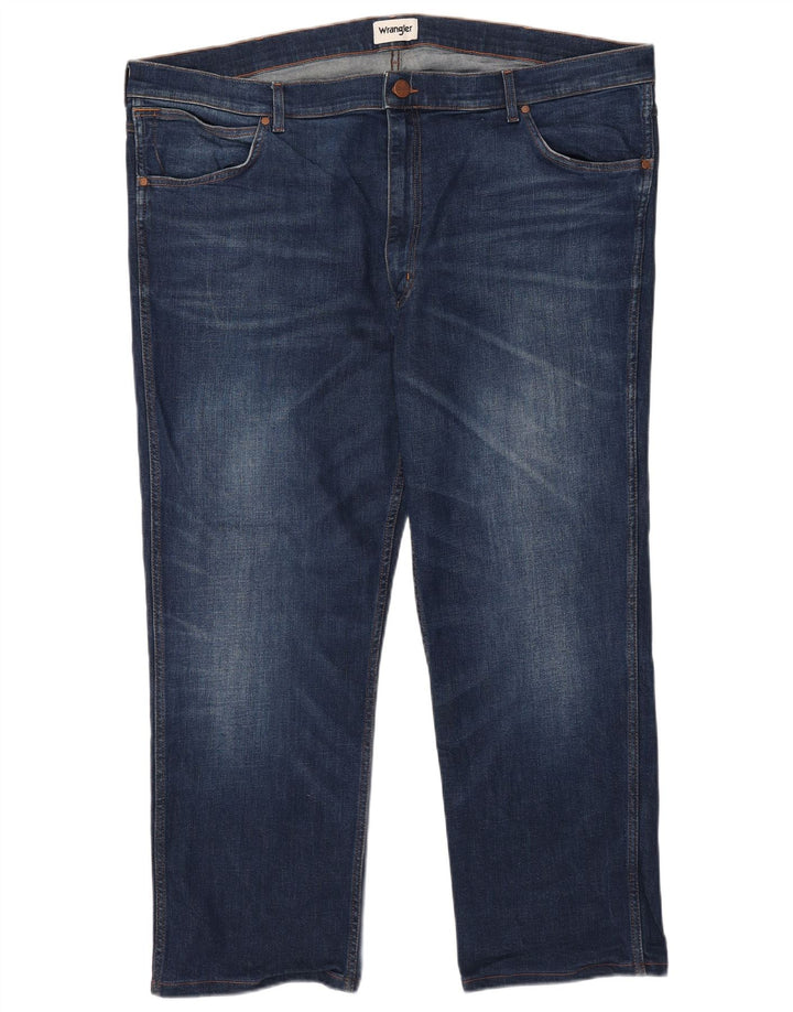 Jeans dritti da uomo Wrangler W47 L28 Blu Navy