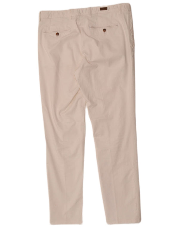Pantaloni chino slim da uomo Massimo Dutti EU 42 Large W32 L31 Bianco