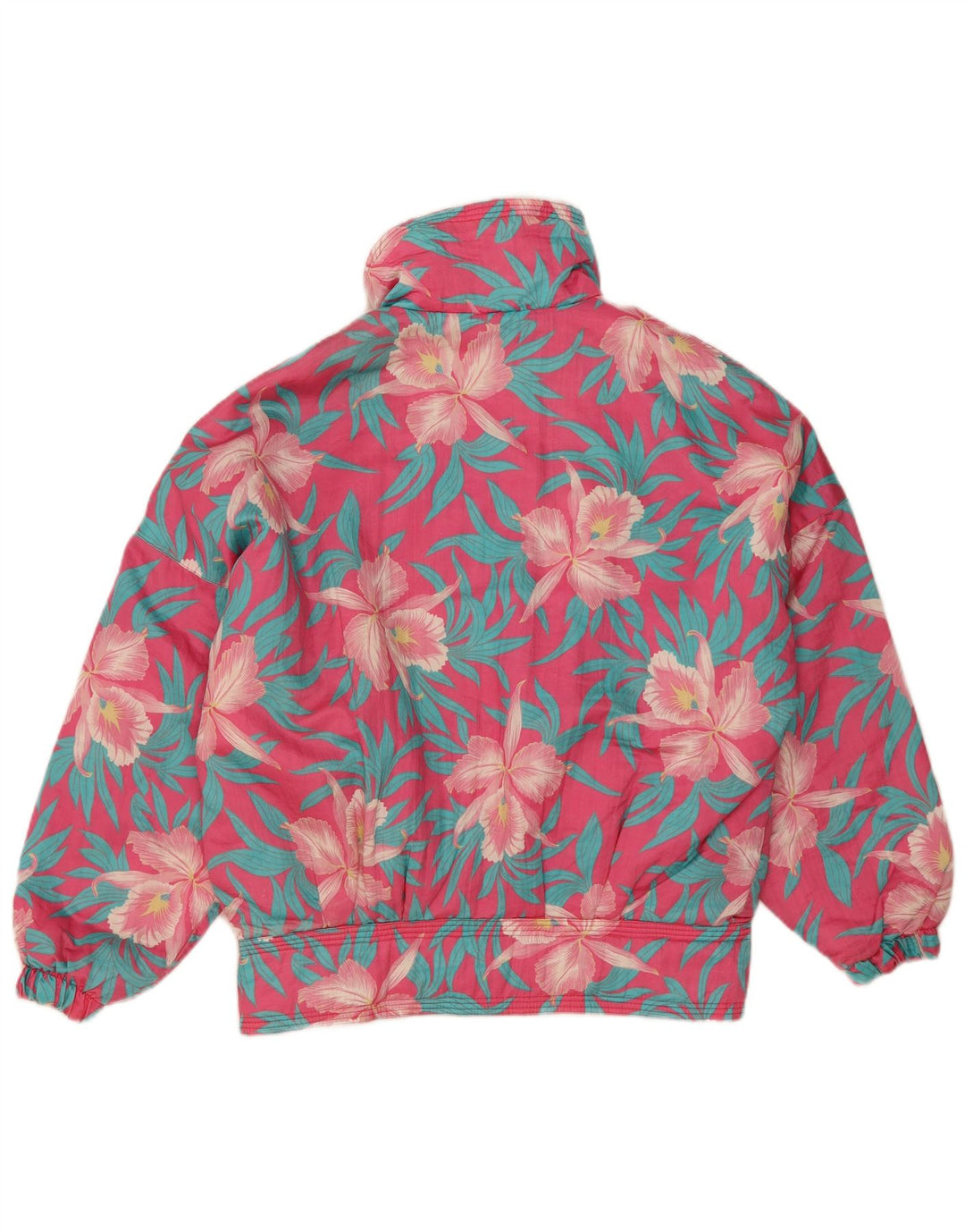 Giacca da sci oversize antivento da donna Peralp IT 38 XS poliestere floreale rosa