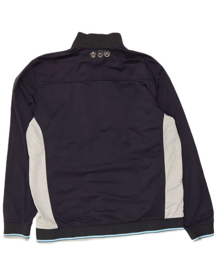 Giacca da ginnastica grafica da uomo Quiksilver XL Colorblock blu navy