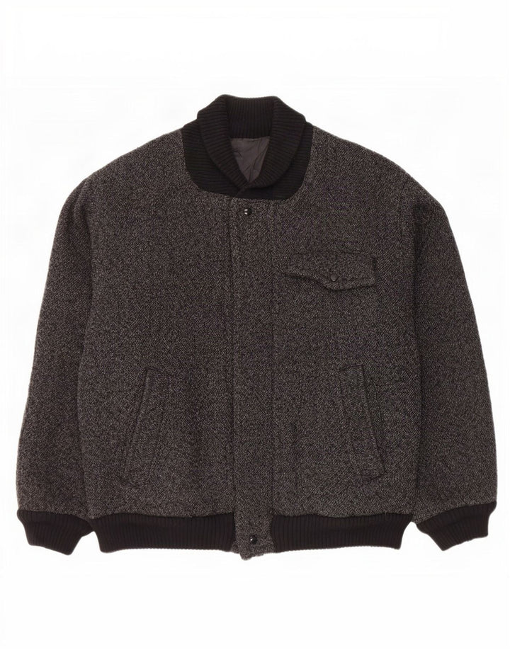 Giubbotto bomber vintage da uomo UK 40 grande nero