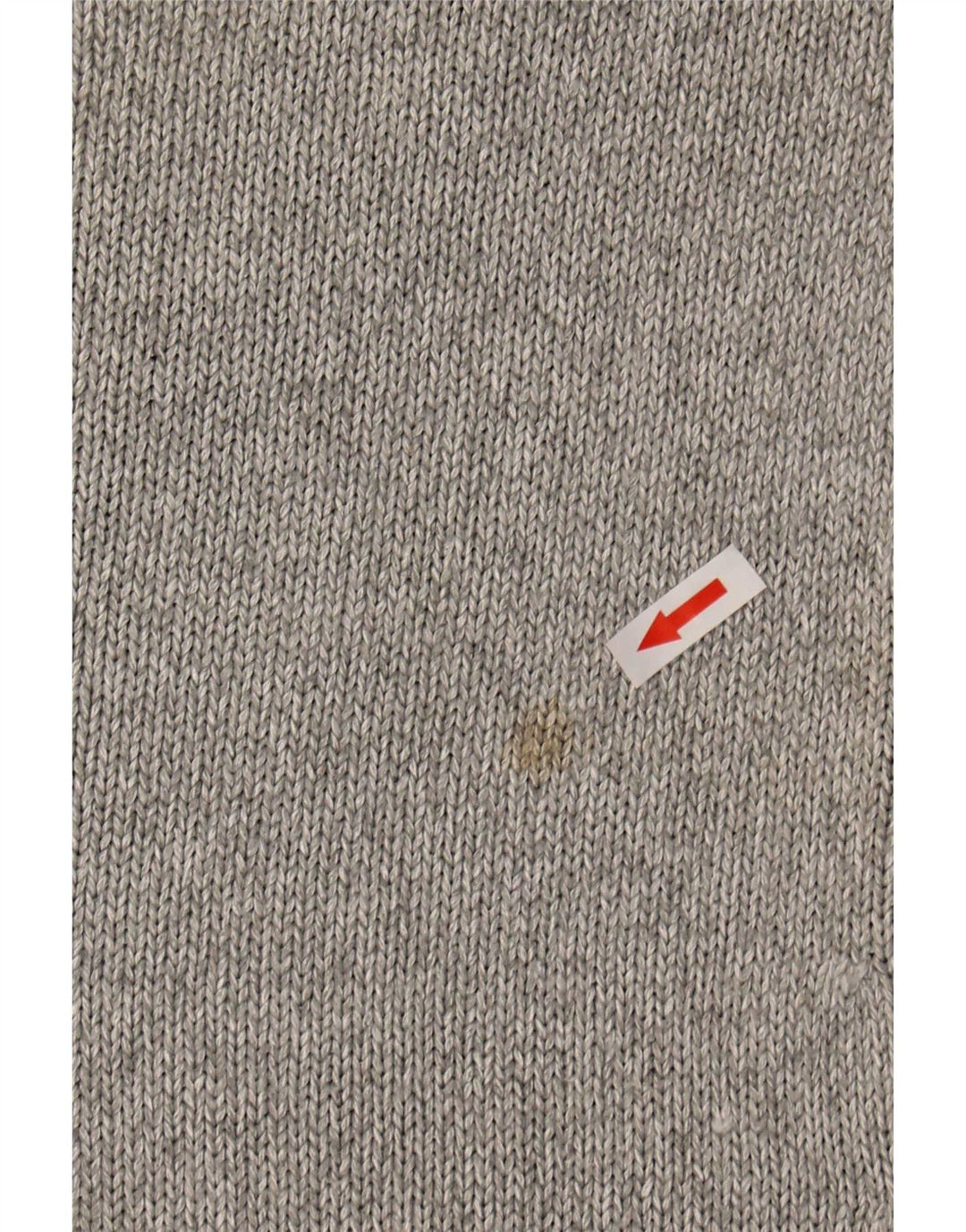 Massimo Dutti Maglione da donna a maniche corte con scollo a V UK 10 piccolo grigio