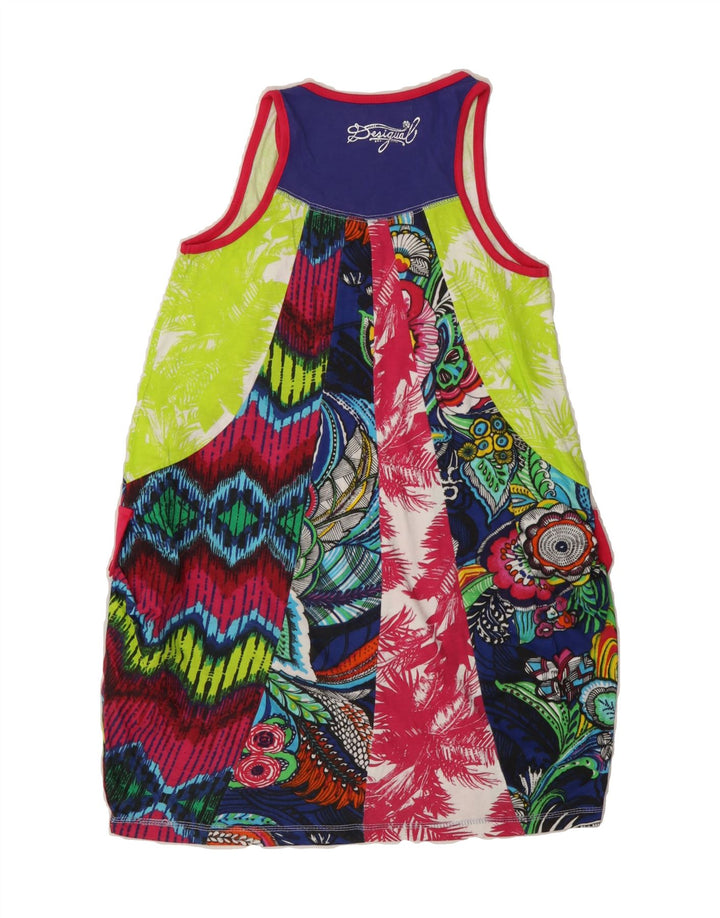 DESIGUAL Girls Bubble Dress 9-10 Years Multicoloured Floral Vintage Desigual and Second-Hand Desigual from Messina Hembry 