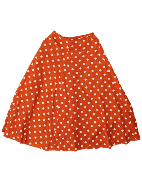 Gonna svasata da donna vintage W24 XS a pois rossi