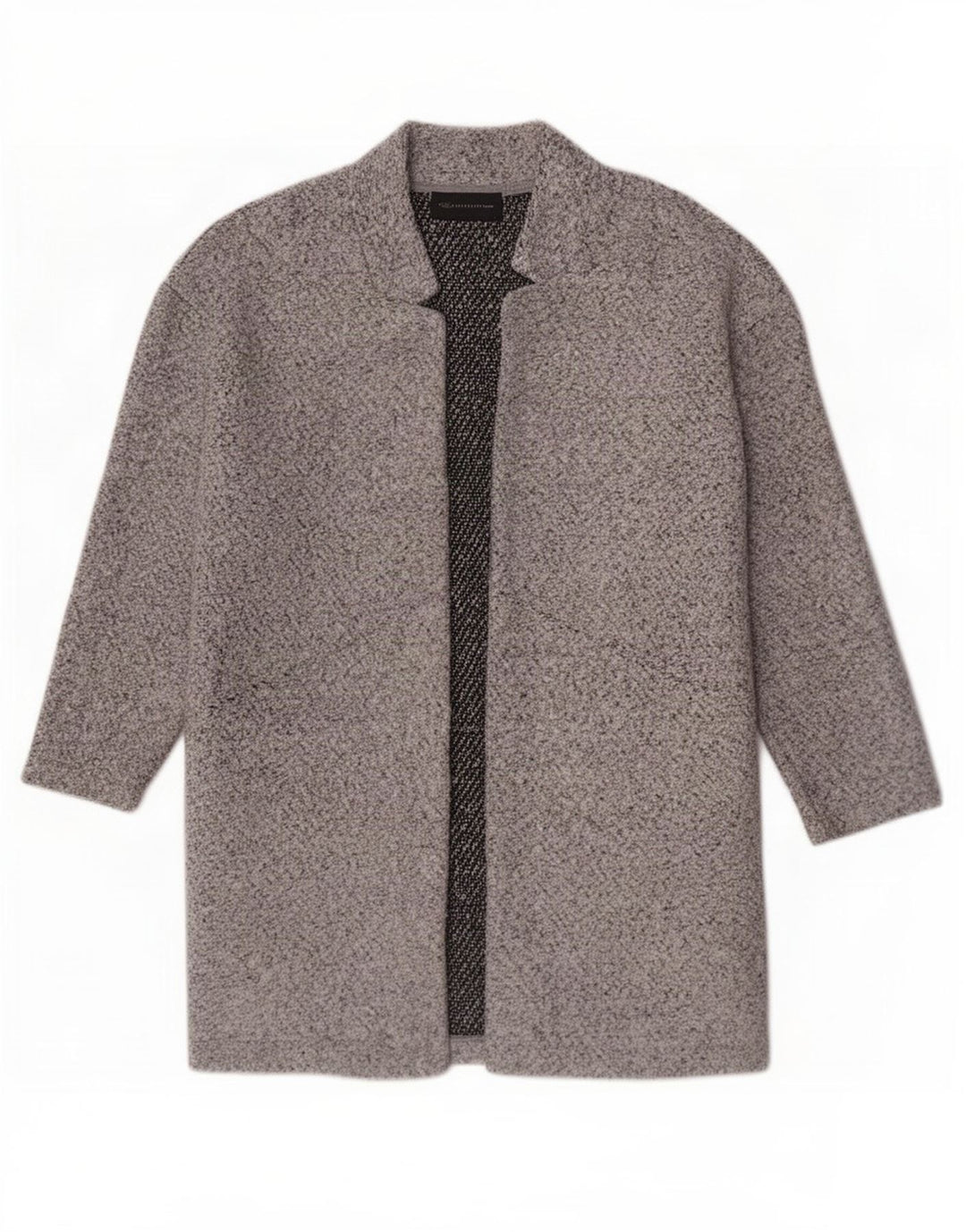 Cappotto aperto da donna Marks & Spencer UK 12 Poliestere grigio medio