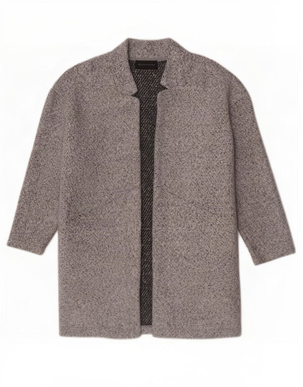 Cappotto aperto da donna Marks & Spencer UK 12 Poliestere grigio medio