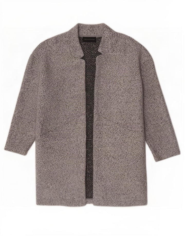 Cappotto aperto da donna Marks & Spencer UK 12 Poliestere grigio medio