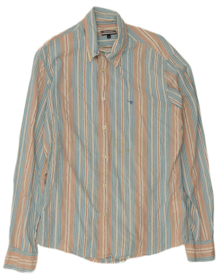 Camicia Diadora Uomo Cotone Rigato Medio Multicolore